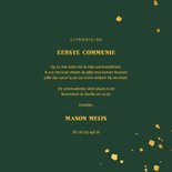 Communiekaart leopard goudlook met spetters 3