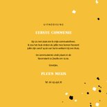 Communiekaart leopard zwart/wit met spetters 3