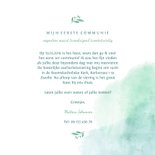 Communiekaart met waterverf en duif van bloemen 3