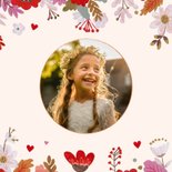 Communiekaart minimalistisch met kerk en naam 2