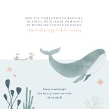 Communiekaart oceaan walvis dieren illustratie 2