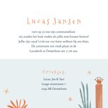 Communiekaart oceaan walvis dieren illustratie 3