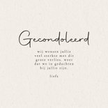 Condoleance kaart met paardenbloem aquarel 3