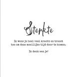 Condoleancekaart bloemen krijtbord blauw sterkte natuur 3