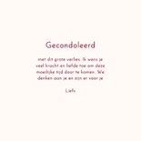 Condoleancekaart bloemen met vogeltje 3