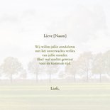 Condoleancekaart bomen in een herfstlandschap 3