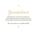 Condoleancekaart klassiek bloemen verf met oprecht medeleven 3