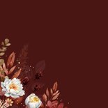 Condoleancekaart klassiek stijlvol bloemen rouw 2