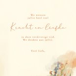 Condoleancekaart met aquarel bloemen en zachte uitstraling 3