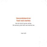 Condoleancekaart met geschilderd maantje van waterverf  3