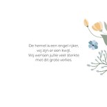 Condoleancekaart met getekende bloemen 3