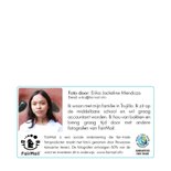 Condoleancekaart met groene bladeren en rustgevende natuur  2