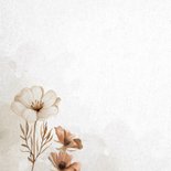 Condoleancekaart met sierlijke bloemen 2