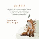 Condoleancekaart met vos en vlinder 3