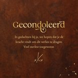 Condoleancekaart natuur koper sterkte gecondoleerd 3