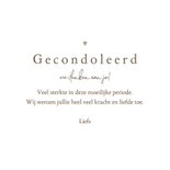 Condoleancekaart sterkte line art gerbera bloem neutraal 3