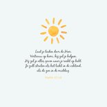 Condoleancekaart sterkte zonnestralen zon hartjes 2