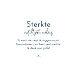 Condoleancekaart vlinders waterverf blauw sterkte 3