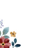 Condoleancekaart waterverf botanisch 2