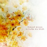 Condoleancekaart zomer bloesem oranje 2