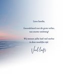 Condoleancekaart zonsondergang Noordzee gecondoleerd  3