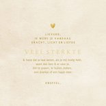 Condoleancekaartje gouden regenboog sterkte 3