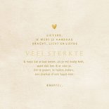 Condoleancekaartje gouden regenboog sterkte 3