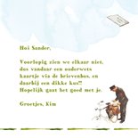 De postbode brengt een ouderwets kaartje met een kus 3