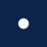 Donkerblauw geboortekaartje met minimalistische sterretjes Achterkant