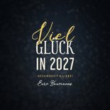 Duitse kerstkaart met tekst in goudlook 3