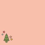 Een kerstkus door de brievenbus - kerstkaart Achterkant