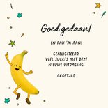 Een vrolijke banaan voor een nieuwe baan 3