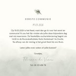 Eerste communie uitnodiging Ichthus visje met takjes 3