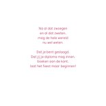 Feestelijke geslaagd kaart 3
