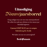 Feestelijke nieuwjaarsjaart vuurwerk sterretjes logo oliebol 3