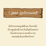 Felicitatie 5 jaar getrouwd houten huwelijk 2