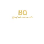 Felicitatie 50 hartjes sierlijk 3