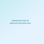 Felicitatie Baby boy feestelijke 3D-letters 3