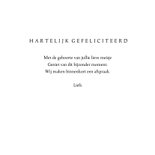 Felicitatie geboorte aquarel 3