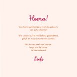 Felicitatie geboorte meisje eekhoorn met baby in bos 3