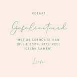 Felicitatie geboorte treintje met drie dieren 3