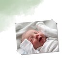 Felicitatie geboorte zoon met mint-groene achtergrond 2