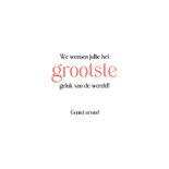 Felicitatie geluk met een grote G 3
