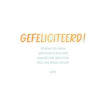 Felicitatie 'happily ever after' ringen met hartjes patroon 3