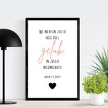 Felicitatie happy new home poster en planten 3