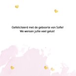 Felicitatie - hello little one roze 3