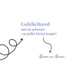 Felicitatie Hoera een zoon 3
