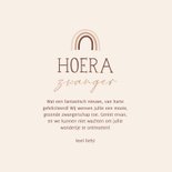 Felicitatie hoera zwanger met regenboogje en hartjes 3