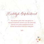 Felicitatie huwelijk taart pastel 3