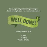 Felicitatie kaart voor het behalen van een doctoraat 3